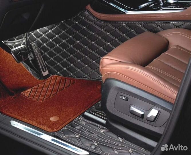 3D Коврики Audi Салон Багажник из Экокожи