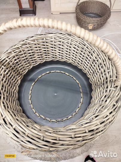 Плетеные корзинки из ротанга