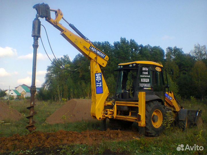 Аренда Экскаватора Погрузчика Гидромолот Ямобур