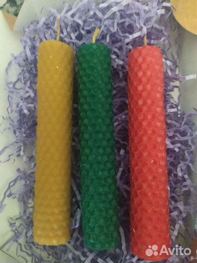 Свечи восковые ручной работы