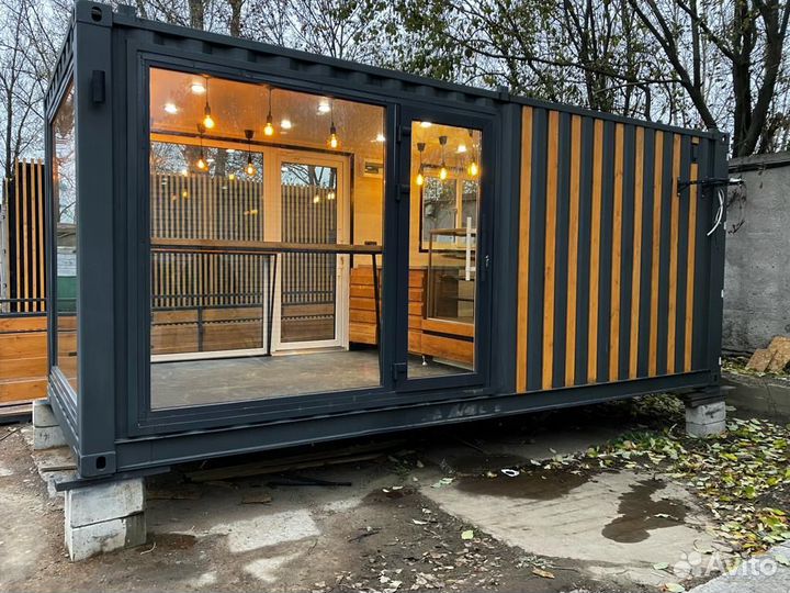 Кафе из морского контейнера 20ф