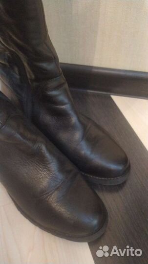 Зимние сапоги, натуральная кожа