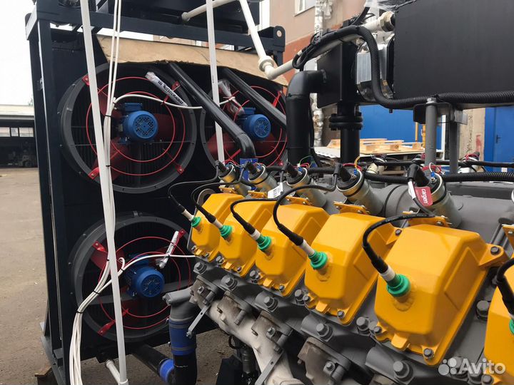Газовый генератор 1000 кВт (1 мвт) гпу-1000