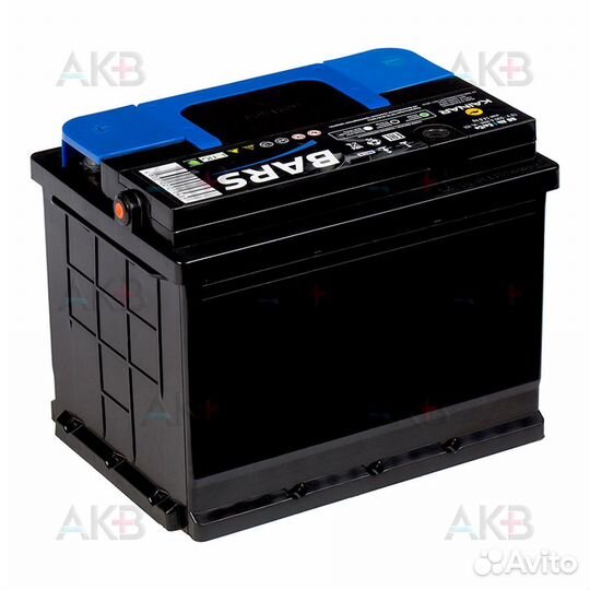 Аккумулятор автомобильный bars 6ст-60 апз о.п. 60А