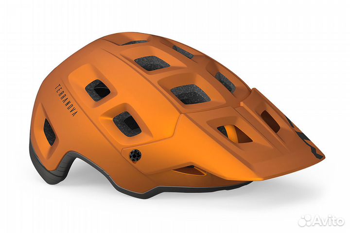 Велошлем MET Terranova, оранжевый матовый, размер