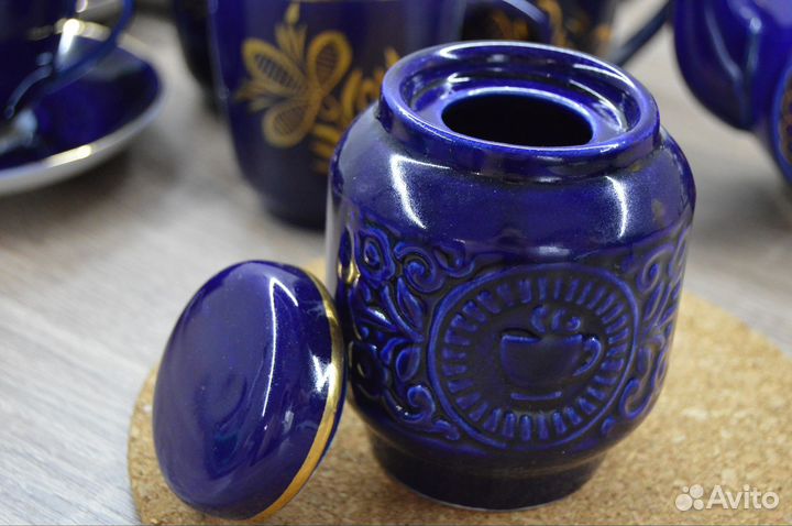 Новый фарфор сервиз СССР Гжель Турыгинский фз