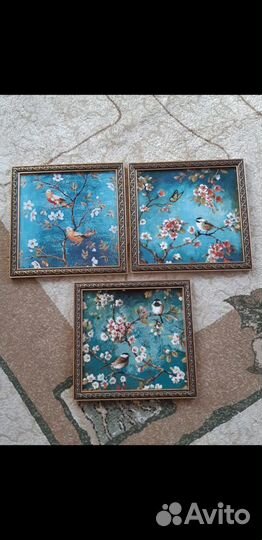 Вышивка крестиком готовая 45на45см