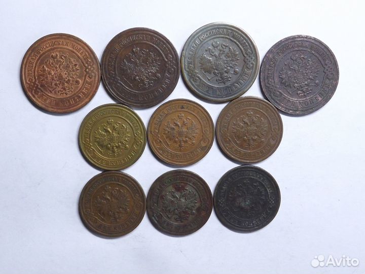 Медные копейки Российской Империи