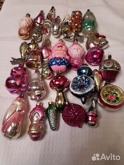 Елочные игрушки СССР одним лотом