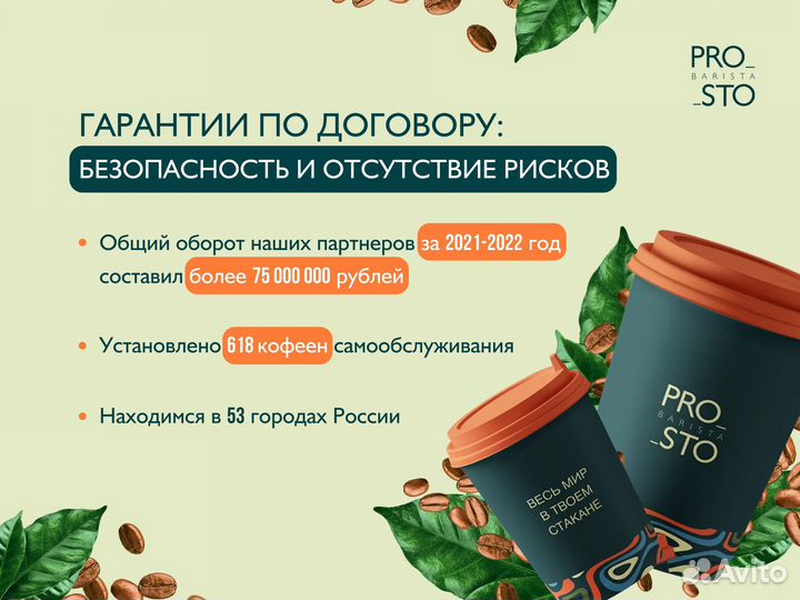 Кофейня самообслуживания / кофе с собой