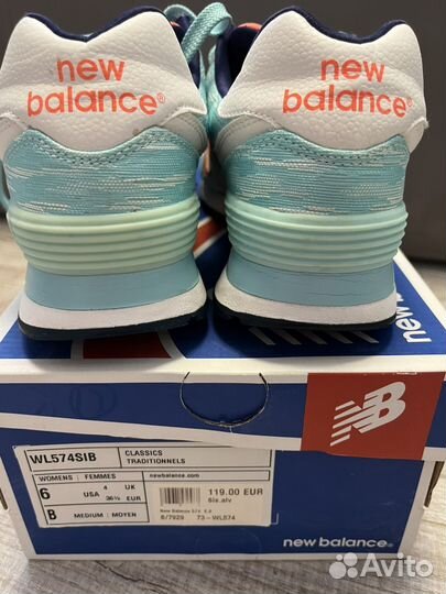 Кроссовки new balance 574 оригинал 36,5р