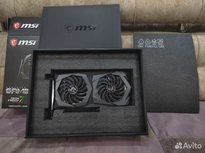 Видеокарта MSI GTX 1650 gaming X