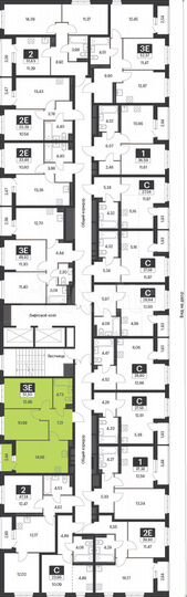 2-к. квартира, 51,5 м², 11/15 эт.