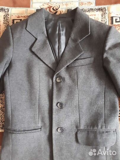 Пиджак школьный для мальчика 140