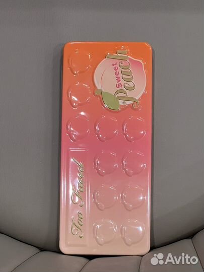 Палетка теней too faced sweet peach оригинал