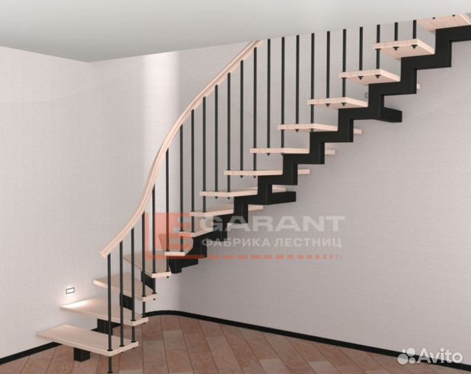 Лестница металлическая на второй этаж