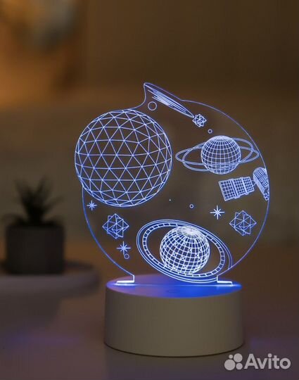 Ночник светильник интерьерный 3D