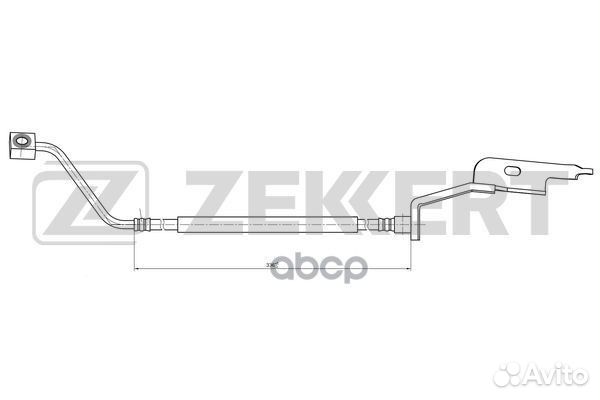Шланг тормозной передний левый Chrysler Voyager