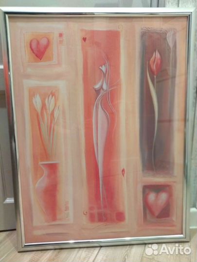 Картина в раме под стеклом
