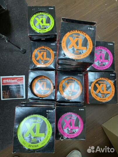 Струны для электоро и бас гитары daddario