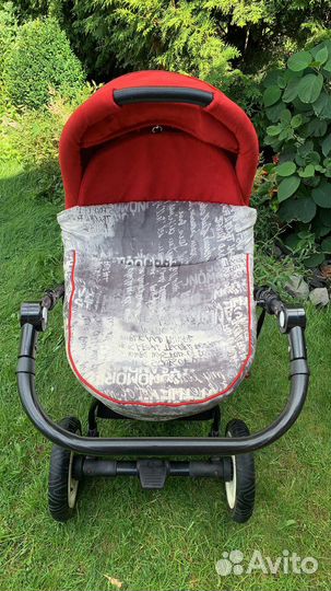 Коляска lonex speedy v красный велюр