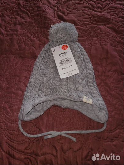 Шапочка на малыша 3-6 мес