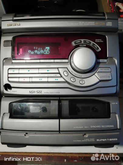 Музыкальный центр aiwa, с блютуз, юсб