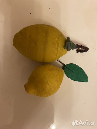 Елочные игрушки лимоны