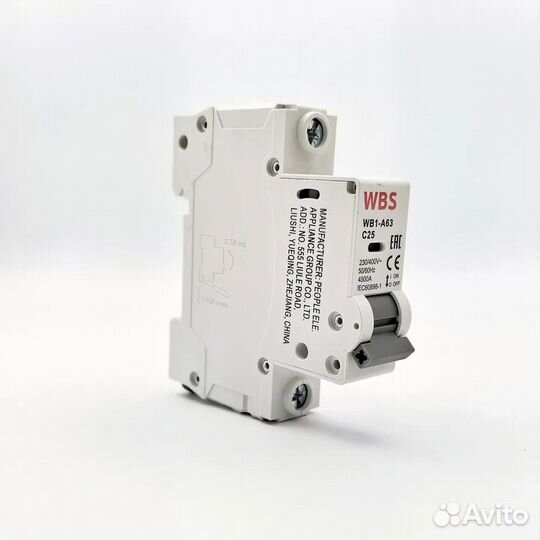 Автоматический выключатель RDB5-63 C25 1P 4.5KA на