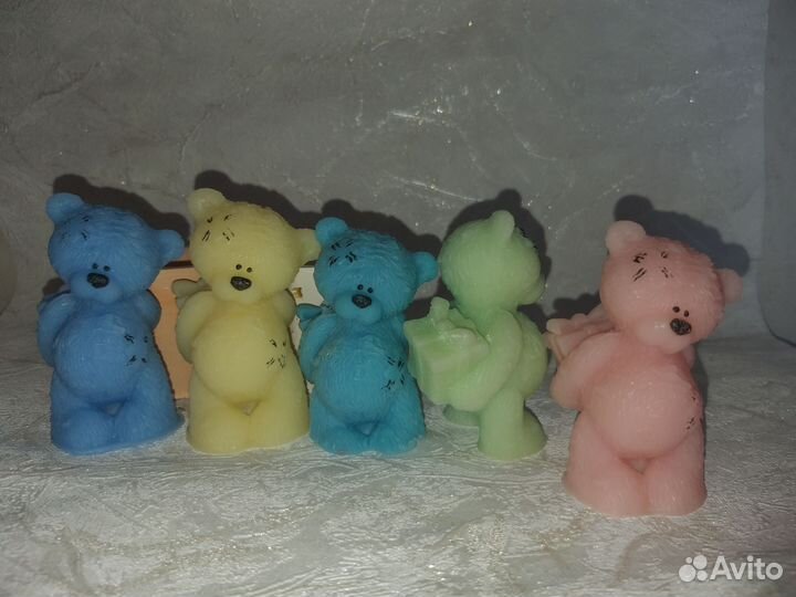 Мыло ручной работы Мишки Тедди с подарком