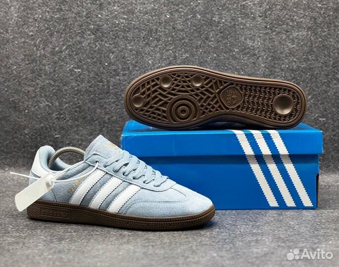 Кроссовки весенние мужские Adidas Spezial голубые