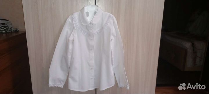 Блузка школьная chessford для девочки 128 размер