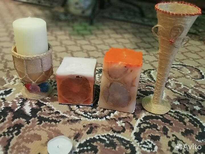 Статуэтки, свечи, подсвечники, корзинки