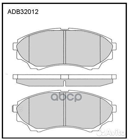 Колодки тормозные дисковые перед mazda BT-5