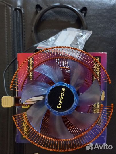 Кулер для процессора ExeGate Wizard EE91-Cu.blue