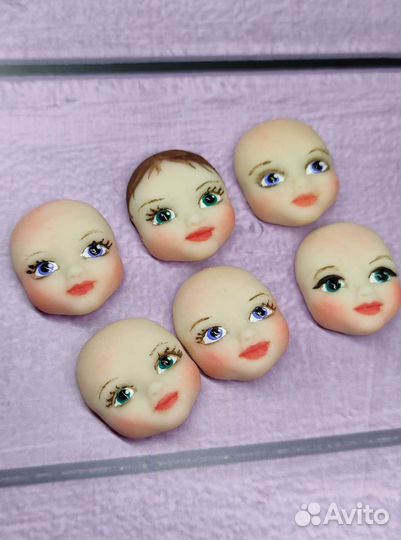 Личики для ватной игрушки, лицо заготовка 2,2 см