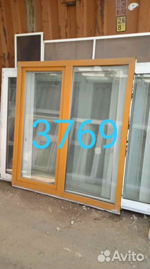 Окно бу пластиковое, 1600(в) х 1480(ш) № 3769
