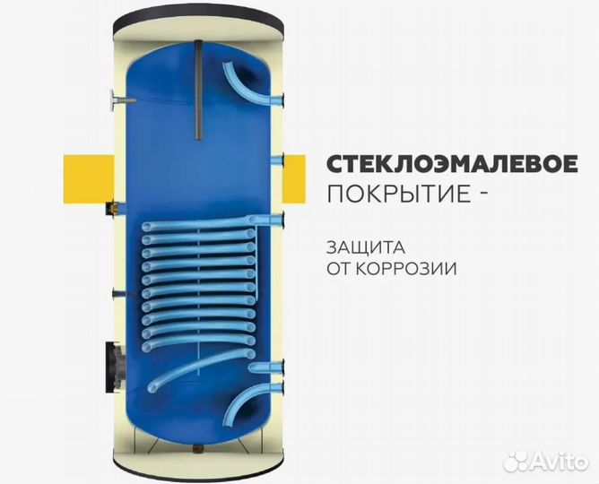 Бойлер косвенного нагрева elsen 500 л