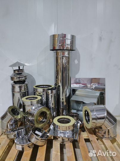 Дымоход 4 м Комплект Прямой Диаметр 200х300