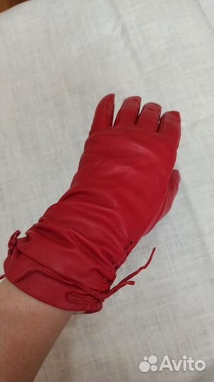 Перчатки женские натуральная кожа