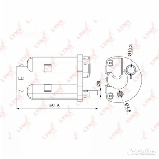 Lynxauto LF-1074M Фильтр топливный