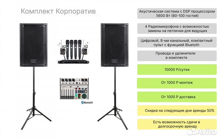 Аренда звукового оборудования