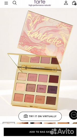 Палетка теней Tarte Tartelette Energy