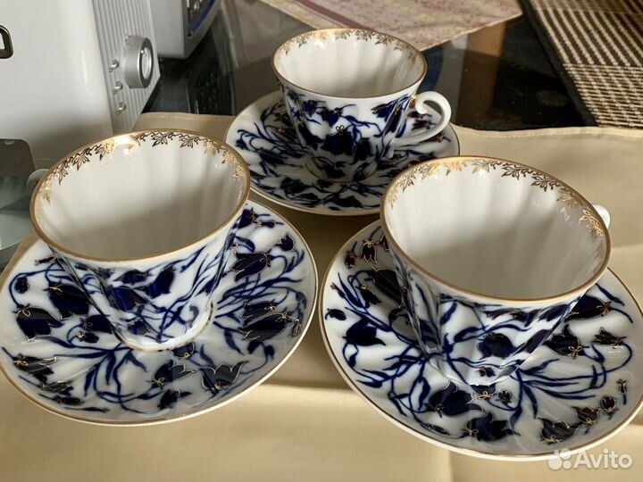 Две чайные пары Колокольчики лфз