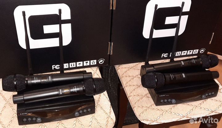 Микрофоны C-Mark 4шт вокальные радио Pro Dual New