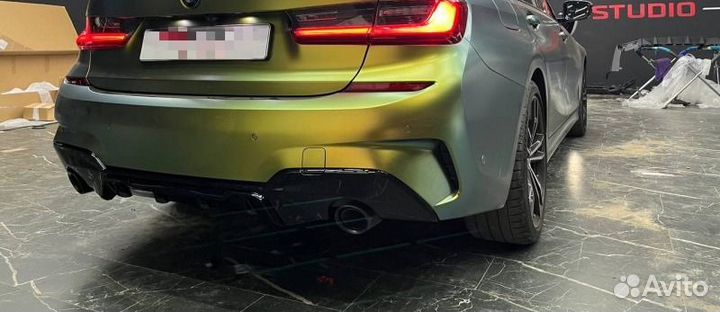 Задний диффузор G20 MP Competition style черный