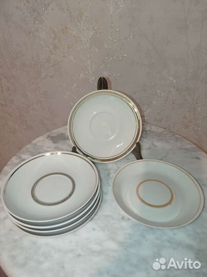 Блюдце, фарфор Южноуральского завод