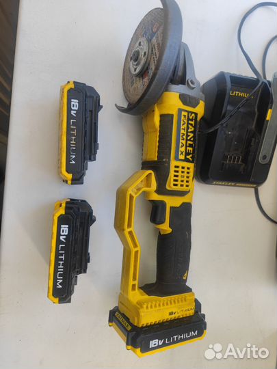 Аккумуляторная болгарка stanley fatmax