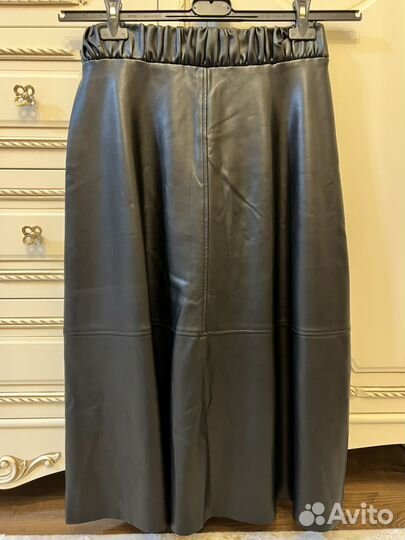 Кожаная юбка zara