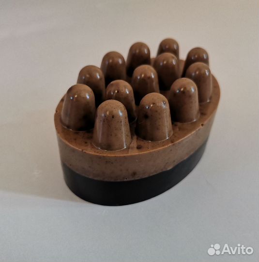 Массажное мыло-скраб ручной работы 